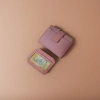 The pink genuine leather wallet and card case for women are simple, lightweight and have multiple compartments for storage Application Scenario
